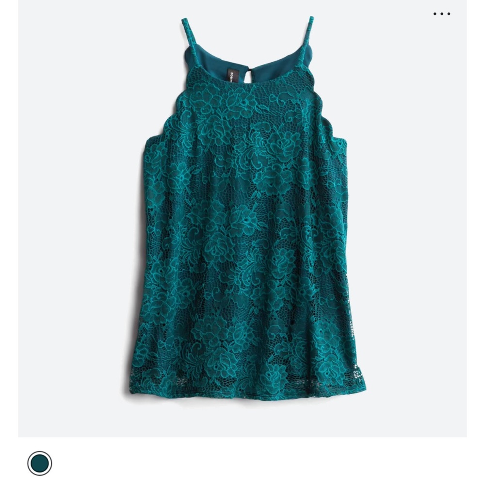Stitch Fix Fortune & Ivy Chiya Lace Scalloped Halter Blouse